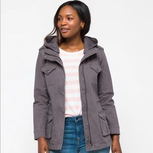 Gray cargo jacket